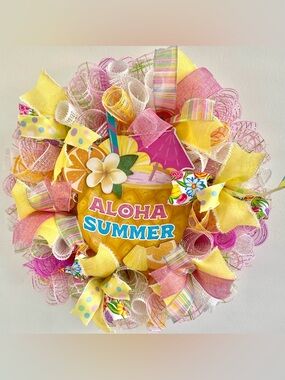 Summer Wreath Aloha Summer Coconut Drink